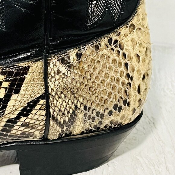 Dos De Oro Boots Python Two Tone J-Toe Casual Western Cowboy Men 5 - Picture 10 of 16